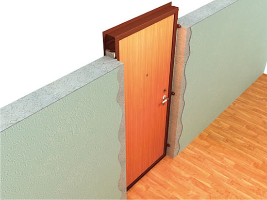 Фото 1 — Модель установленной двери