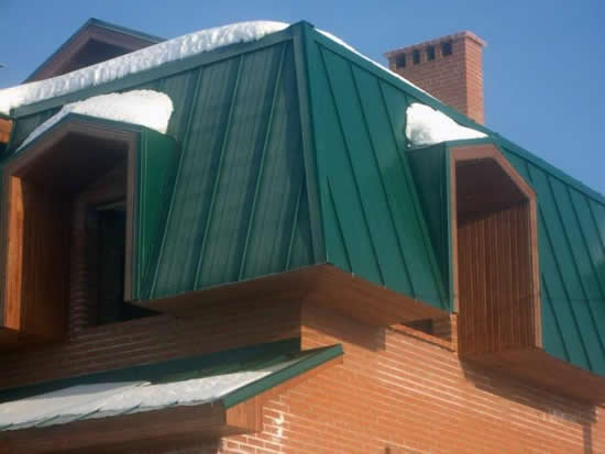 Фото 1 - Оригинальная крыша из профнастила
