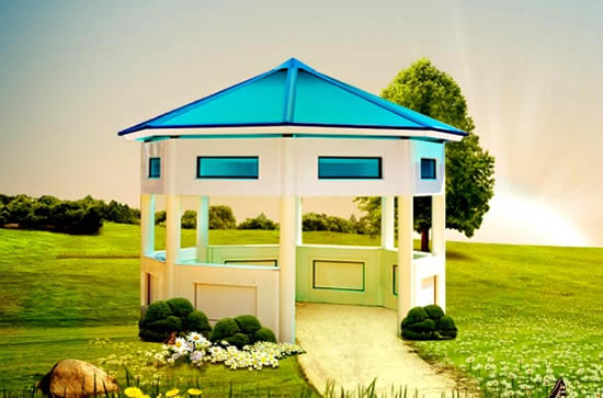 Фото 1 – Пластиковая беседка