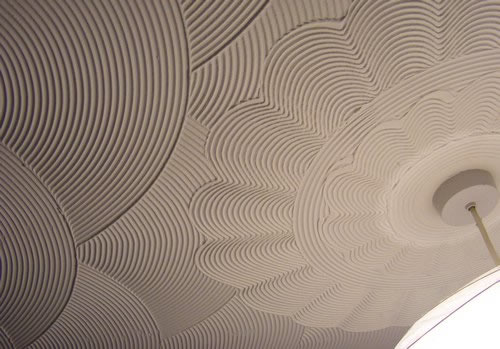 Пример декоративной штукатурки потолка