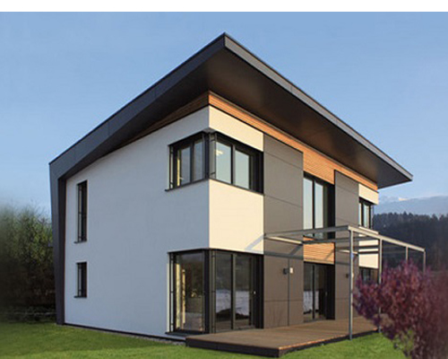 Фото 1 - Современный коттедж с односкатной крышей