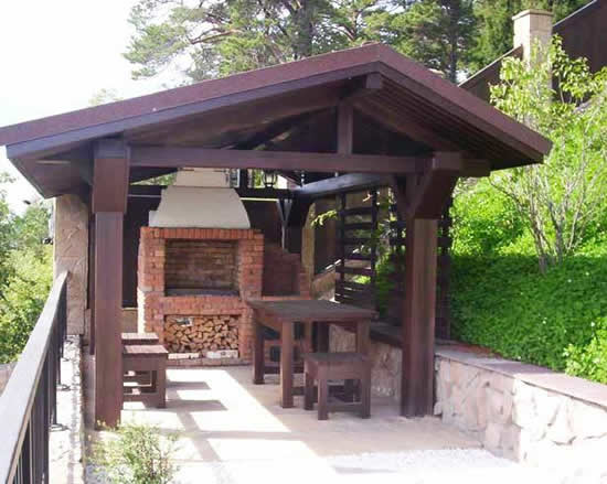 Фото 10 – Беседка с барбекю