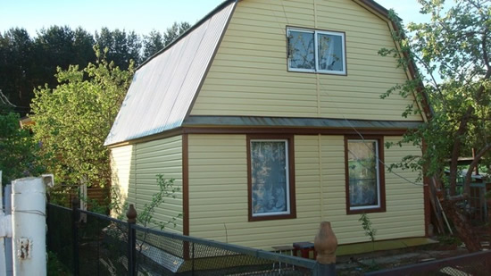 Фото 10 – Дача. Облицовка сайдингом