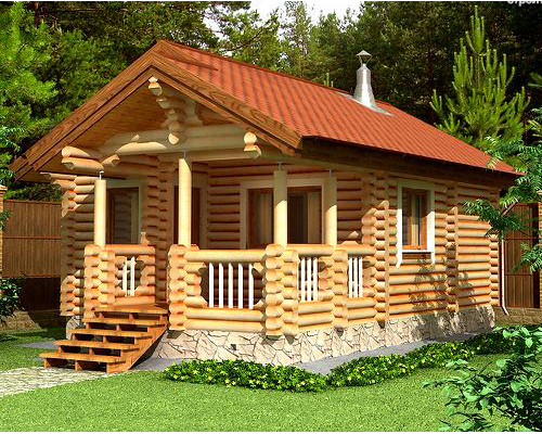 Фото 10 – Красивая, добротная банька с беседкой