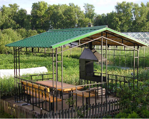 Фото 10 – Разборная железная беседка