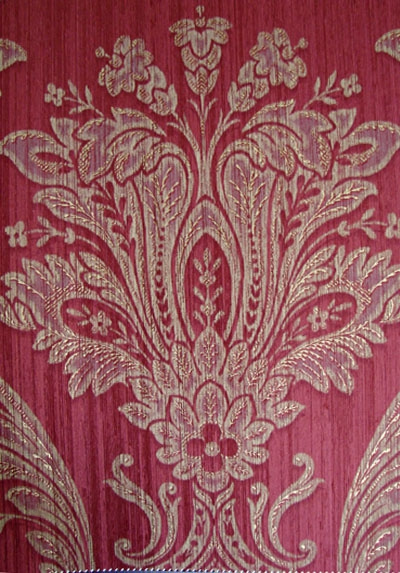 Текстильные обои Zambaiti (коллекция Preziosa), 185$ за метр погонный вышивкой