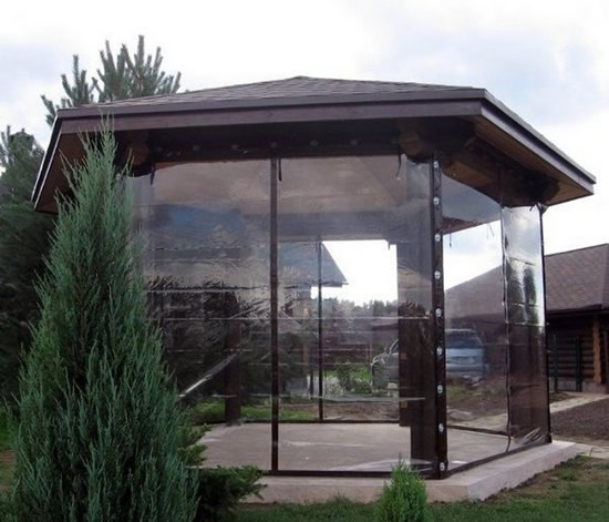 Фото 11 – Защитная пленка для беседок