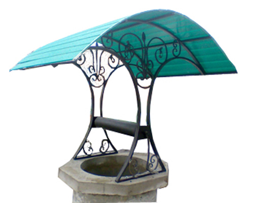 Фото 12 - Колодец с крышей из поликарбоната