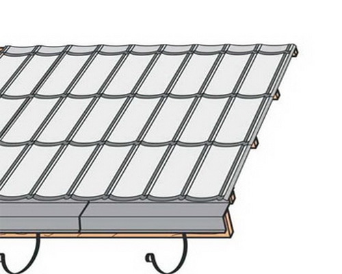 Фото 12 – Монтаж черепицы на фронтоне