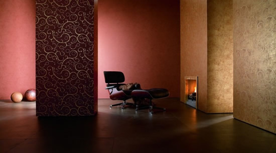 Обои Marburg, линия La Veneziana в интерьере