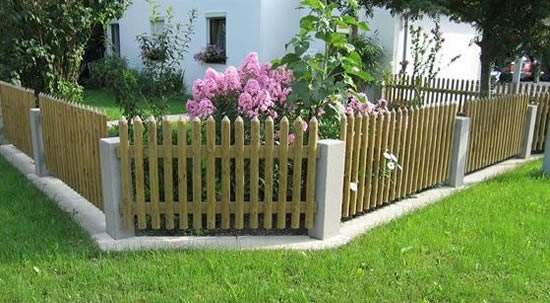 Фото 12 – Ограждение для дачи из штакетника