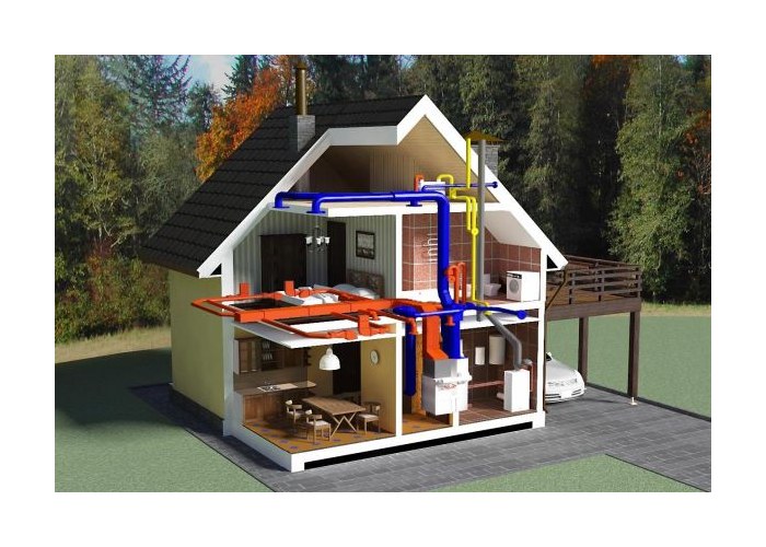 Фото 12 – Подключение коммуникаций