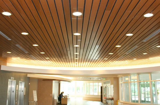 Фото 13 - Деревянный реечный потолок