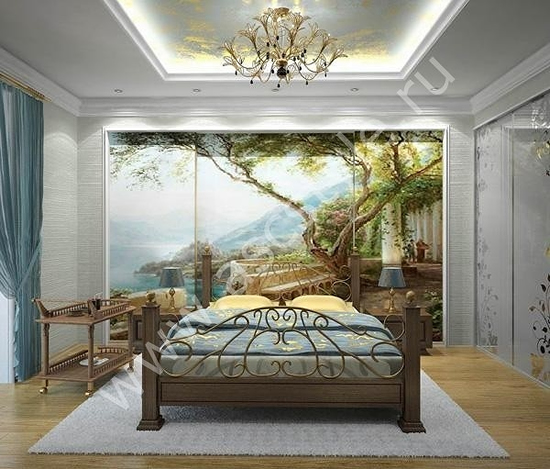 Древесные мотивы в спальне