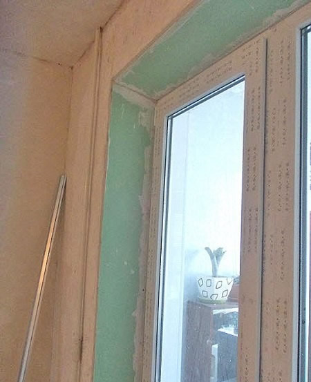 Фото 13 - Откос после затирки швов