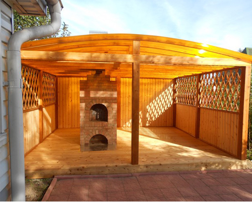 Фото 15 – Большая арочная беседка