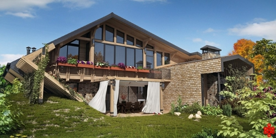 Фото 14 – Дачный дом. Комбинированный дизайн