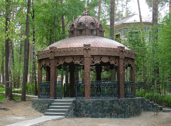 Фото 16 – Беседка в стиле модерн