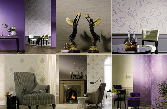 Обои Marburg, линия Opulence Giulia в интерьере