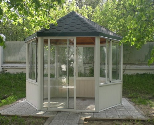 Фото 18 – Беседка из алюминия