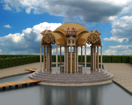 Фото 19 – Необычная открытая беседка в стиле модерн