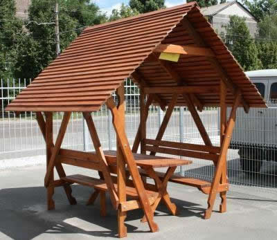 Фото 2 – Беседка деревянная из сосны