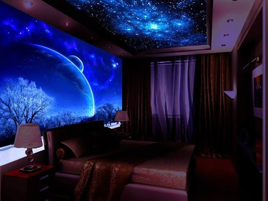 Фото 2 - Художественная роспись потолка и стен светонакапливающими красками AcmeLight