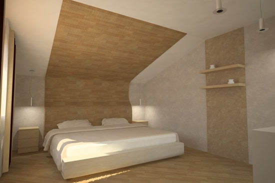 Фото 2 - Ламинат на потолке – интересное дизайнерское решение