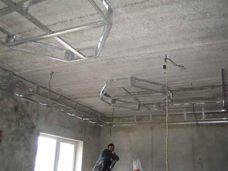 Фото 2 - Монтаж каркаса для подвесного потолка