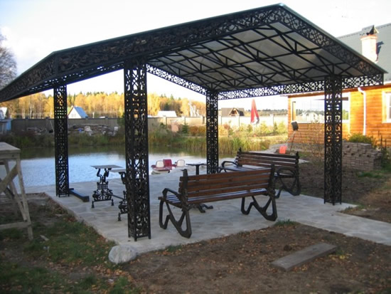 Фото 2 – Навес металлический