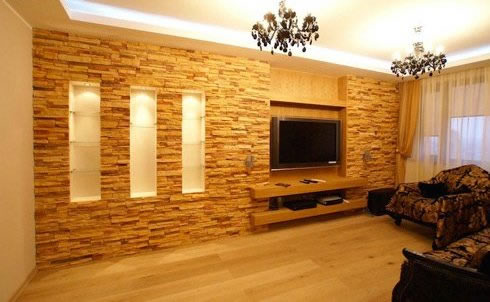 Фото 2 - Ниша в гостиной под телевизор