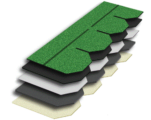 Фото 2 - Общее строение гибкой черепицы