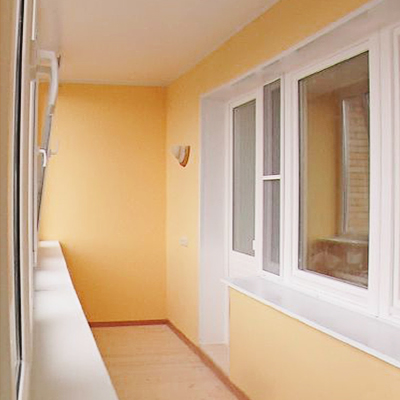 Фото 2 — Отделка лоджии гипсокартоном