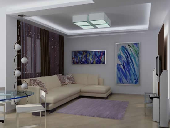 Фото 2 - Разнообразят дизайн всевозможные вставки – например, элементы натяжного потолка
