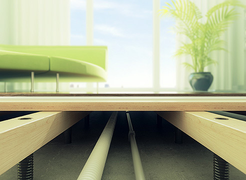 Фото 2 - Регулируемый по лагам пол