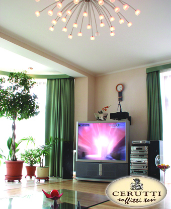 Фото 2 - Тканевый потолок Черутти