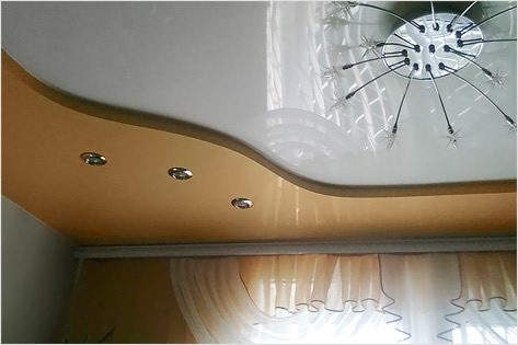 Фото 20 - Двухуровневый потолок