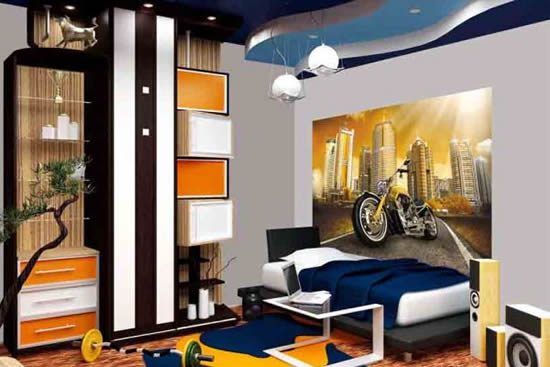 Стильная комната для мальчика-подростка