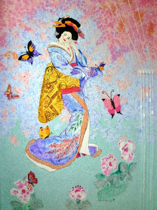 Жидкие обои с рисунком