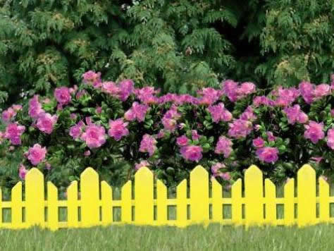 Фото 3 - Цветной пластиковый забор для клумб