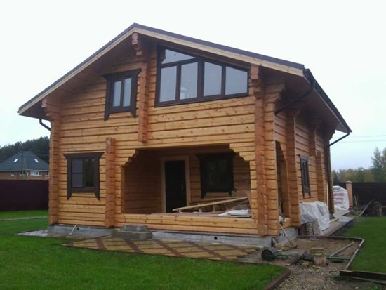 Фото 3 – Дом, построенный с применением лафета