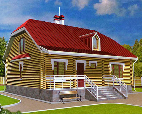 Фото 3 - Дом с мансардной крышей