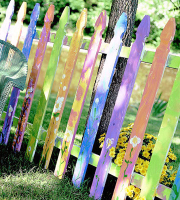 Фото 3 – Готовый цветной штакетник