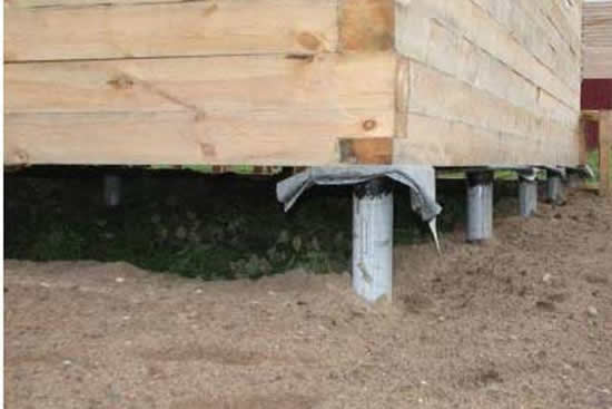 Фото 3 – Свайный фундамент