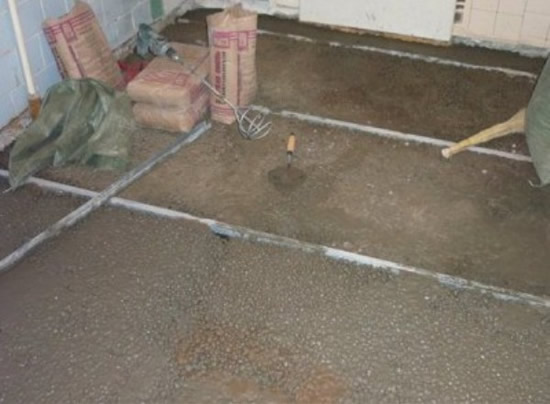 Фото 3 - Засыпка керамзита по маякам