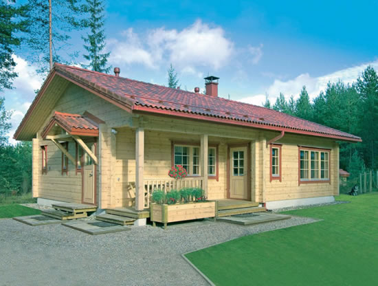 Фото 4 – Дача, построенная из клееного бруса