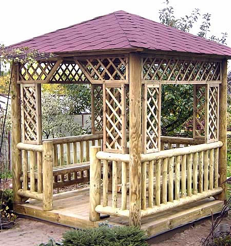 Фото 4 – Декоративная решетка из дерева