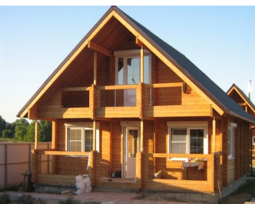 Фото 4 - Деревянный дом с двускатной крышей