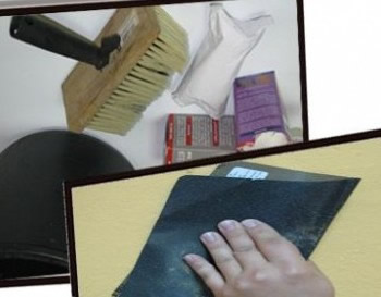 Инструменты и вещи для оклеивания обоев