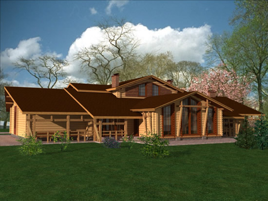 Фото 4 – Интересный проект сруба